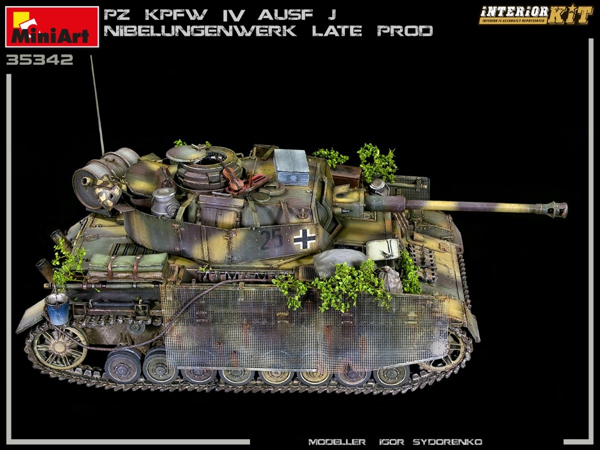 MiniArt 35342 1:35 Pz. Kpfw. IV Ausf J Nibelungenwerk Son Üretim (Ocak-Şubat 1945) Interior Kit