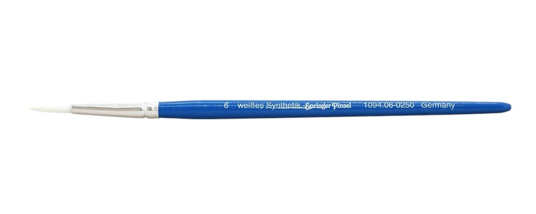 Springer Pinsel Hobbypinsel Sentetik Beyaz Kıllı Fırça 06