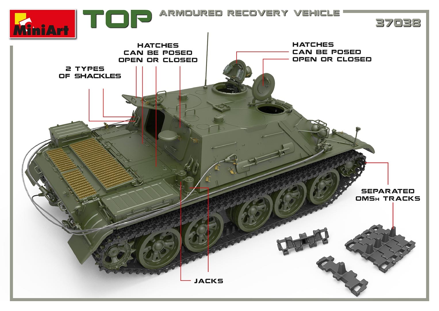 MiniArt 37038 1:35 TOP Zırhlı Kurtarma Aracı