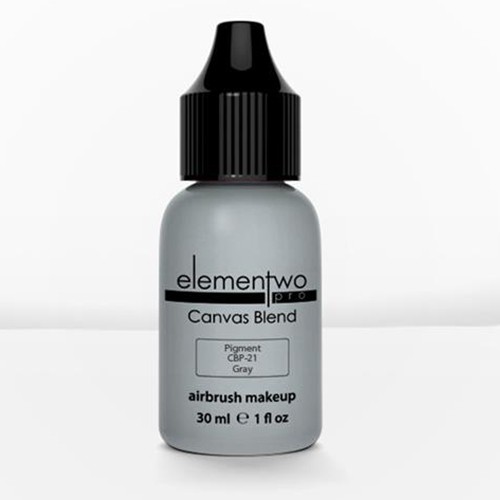 Elementwo Pro Canvas Blend Airbrush Makeup CBP-21 Gray Mat Pigment 30ml.