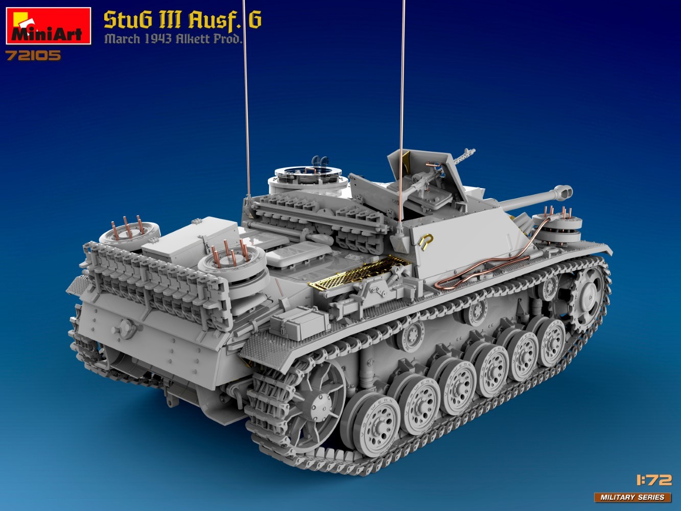 MiniArt 72105 1:72 1:72 StuG III Ausf. G Mart 1943 Üretimi