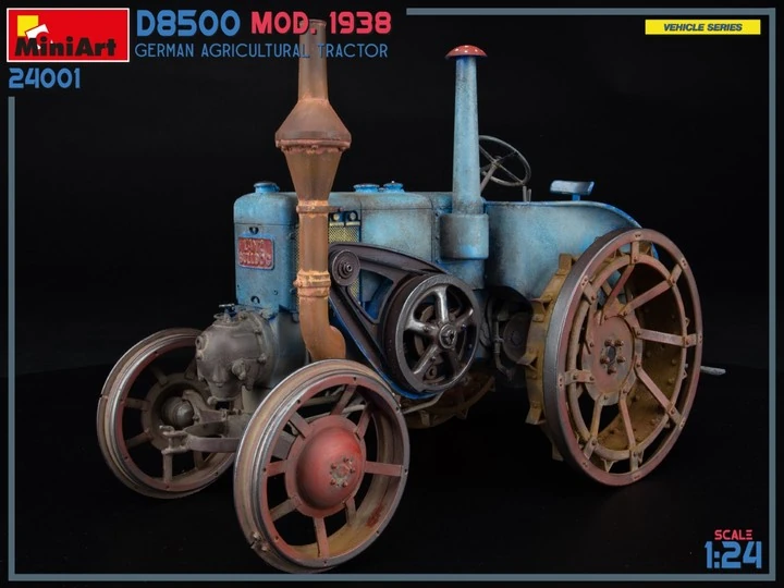 MiniArt 24001 1:24 Alman Tarım Traktörü D8500 1938 Model