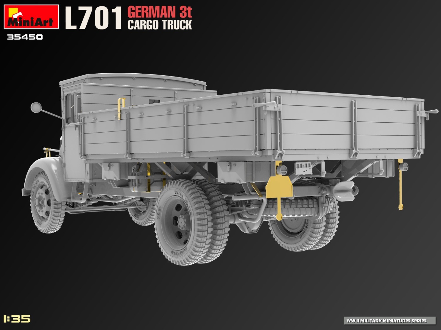 MiniArt 35450 1:35 L701 Alman 3t. Kasalı Kamyon