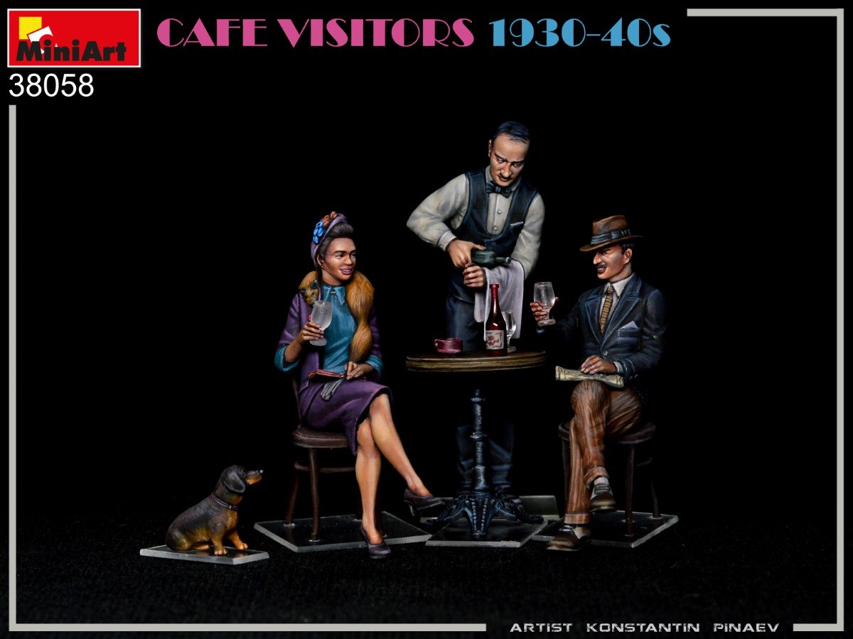 MiniArt 38058 1:35 Kafe Ziyaretçileri (1930-40'lar)