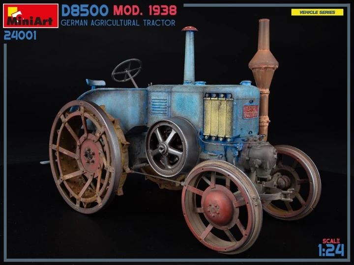 MiniArt 24001 1:24 Alman Tarım Traktörü D8500 1938 Model