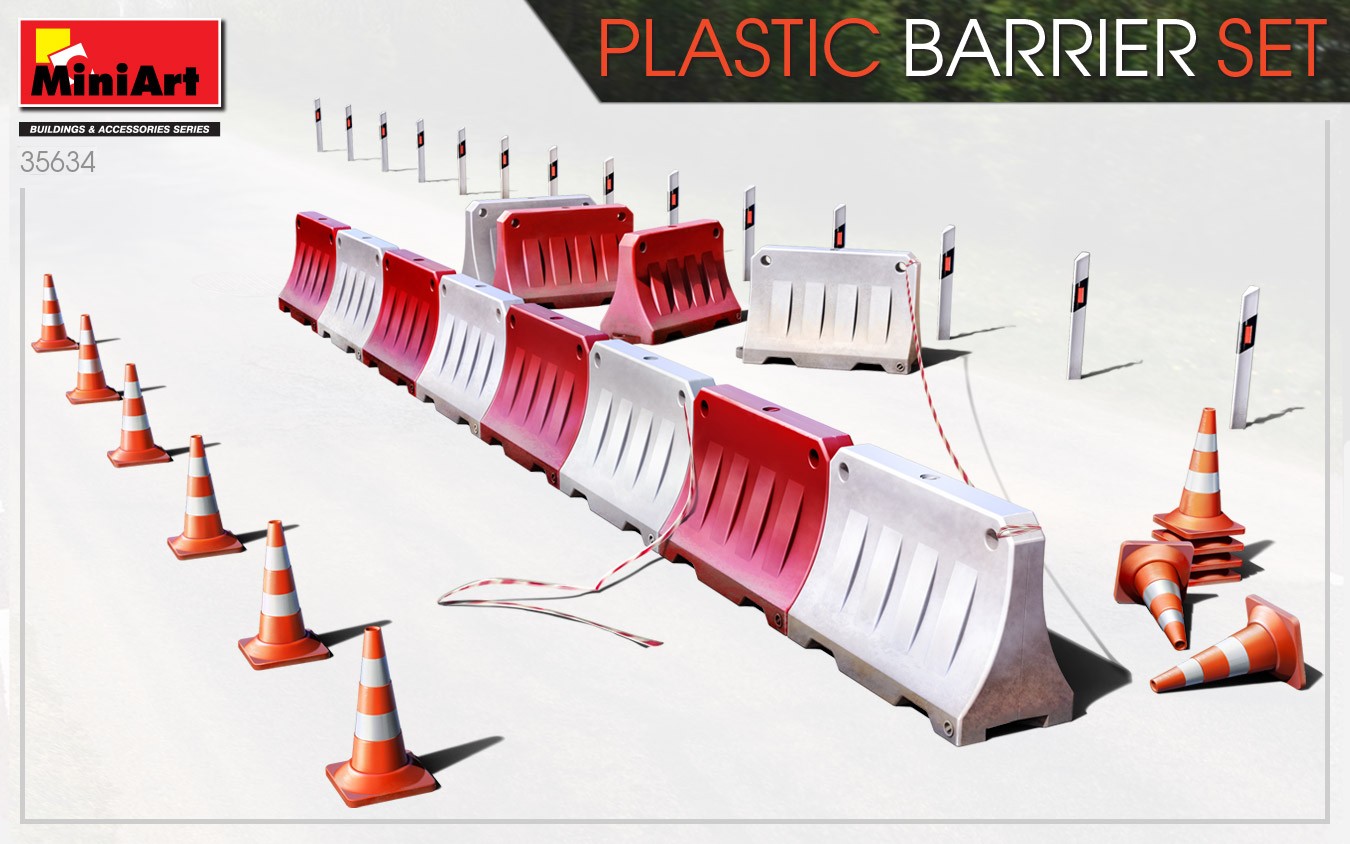 MiniArt 35634 1:35 Plastik Bariyer Seti