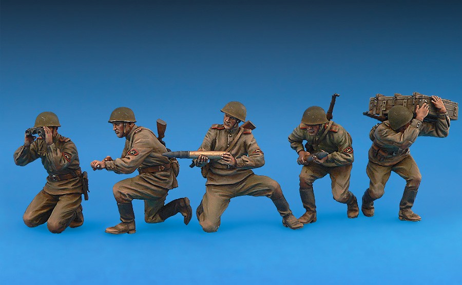 MiniArt 35129 1:35 MiniArtUSV-BR 76-mm Silah Mod.1941. Top Arabası Ön Parçası & Mürettebat ile birlikte.