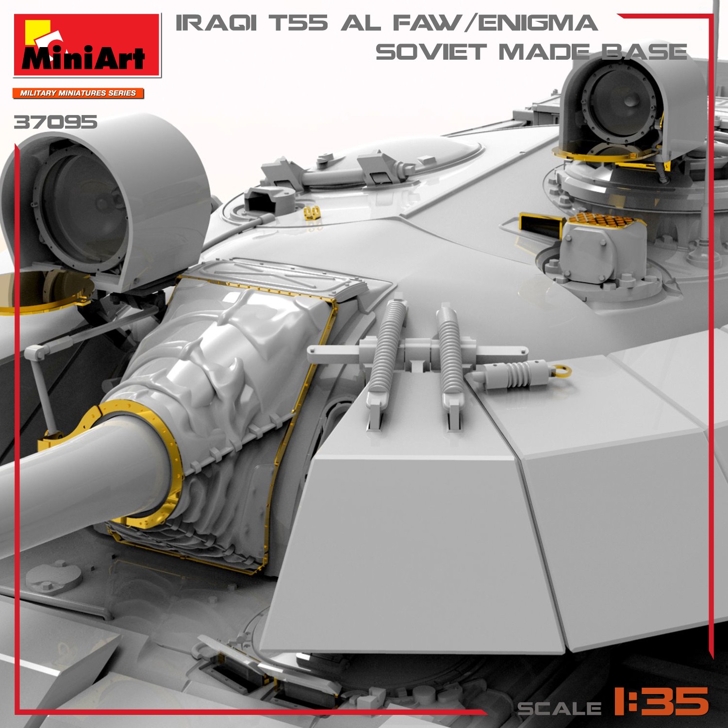 MiniArt 37095 1:35 1:35 Iraklı T-55 Al Faw/Enigma. Sovyet Yapımı Kaide