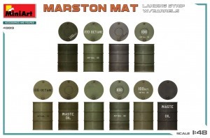 MiniArt 49019 1:48 Marston Mat İniş Pisti ve Variller