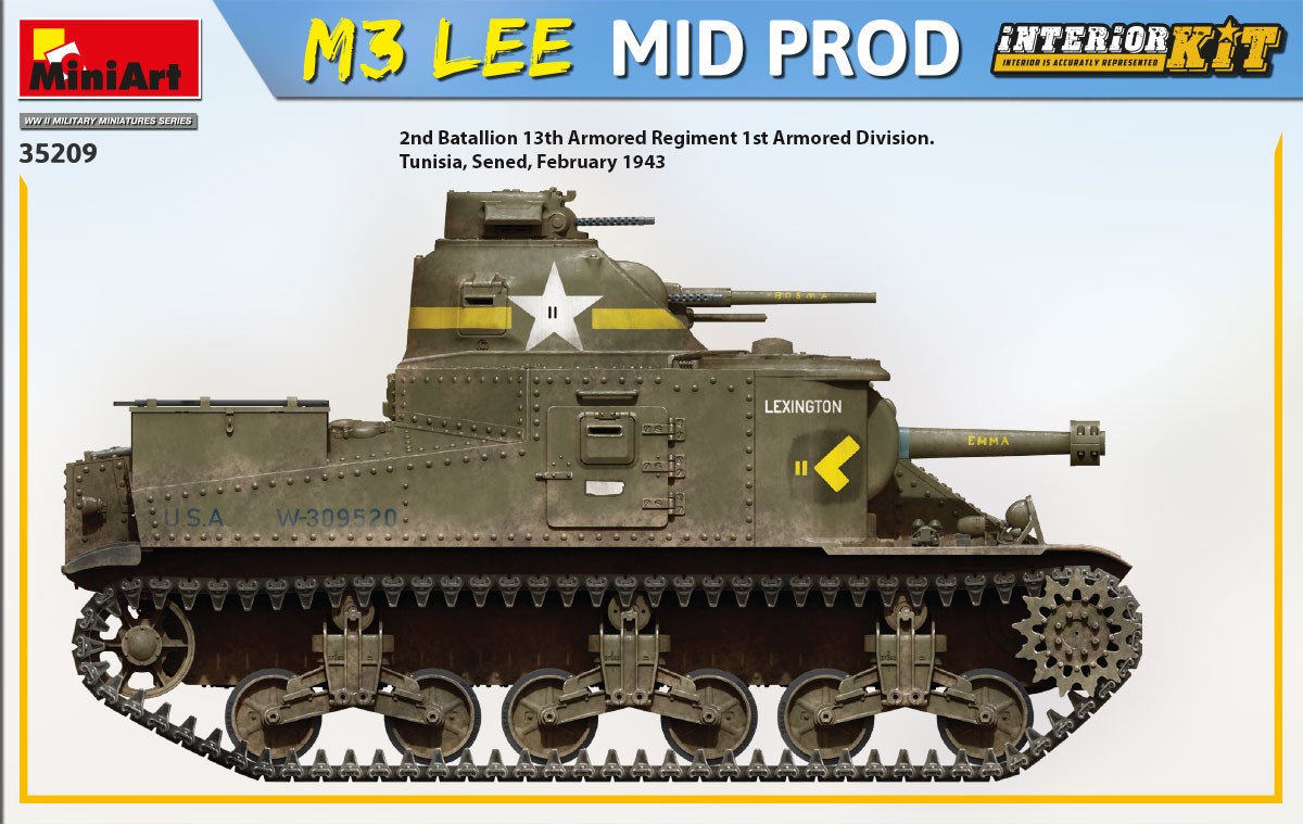 MiniArt 35209 1:35 M3 Lee Mid. Production Interior Kit