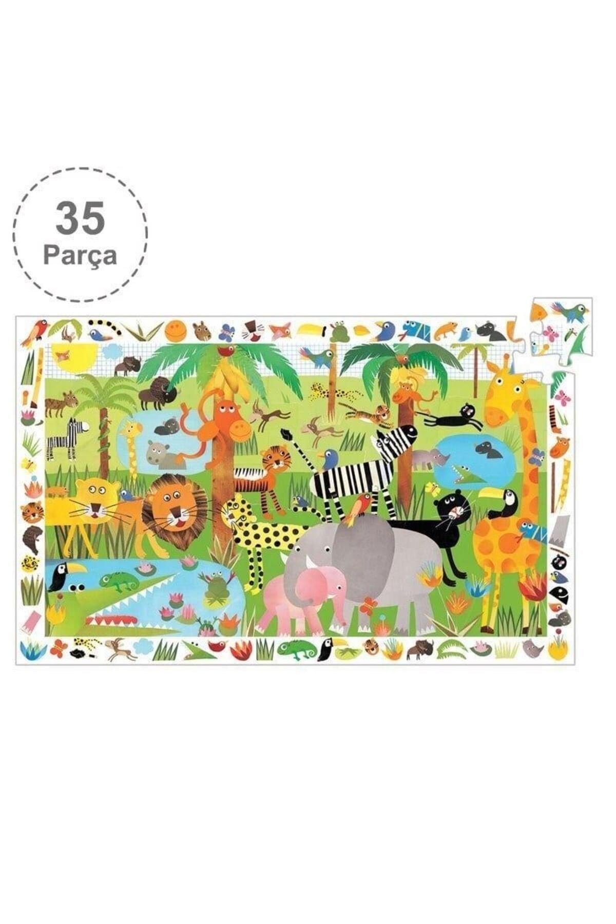 Klasik Puzzle 35 Parça/ Jungle - Junglegreen