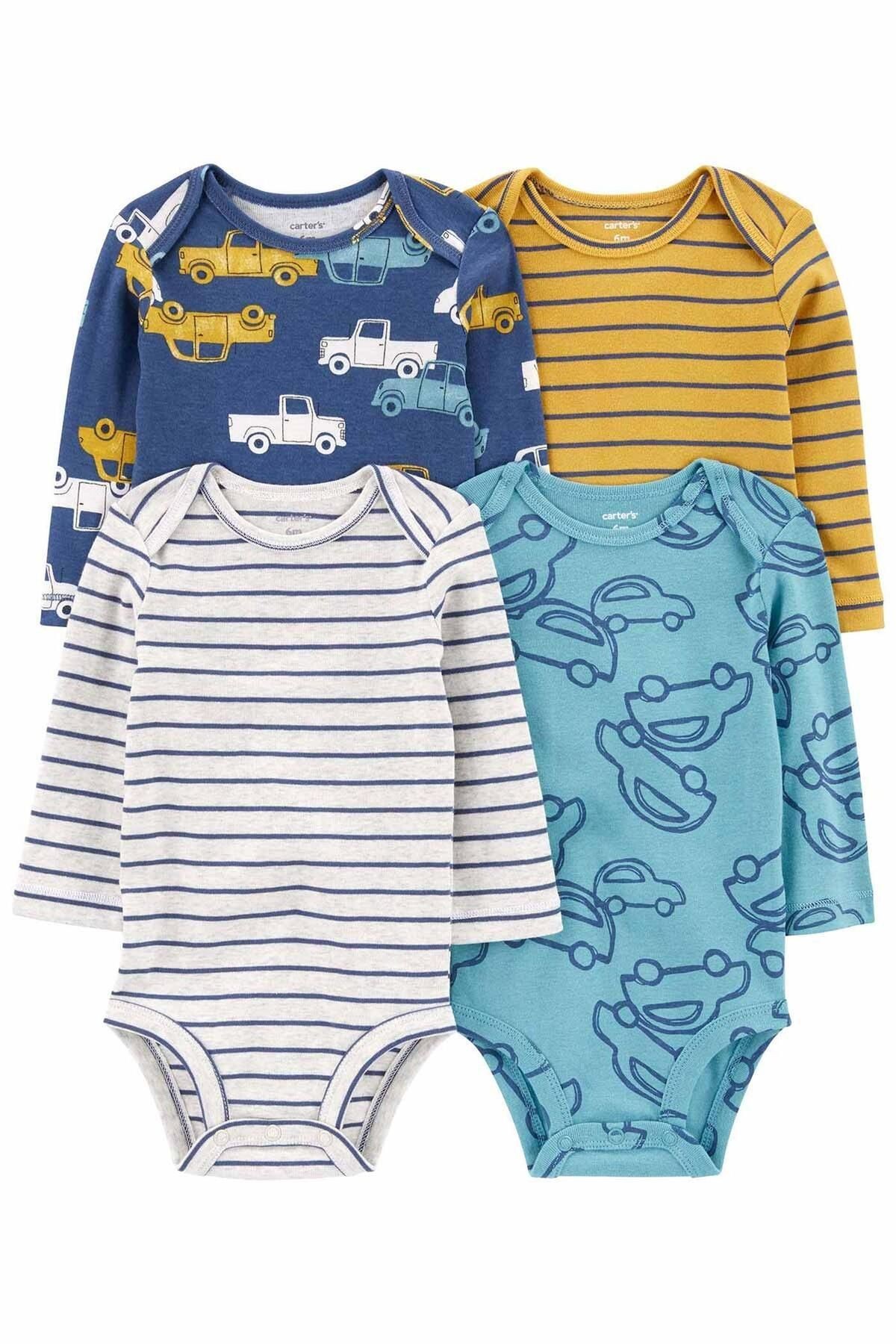 Layette Erkek Bebek 4'lü Body Set