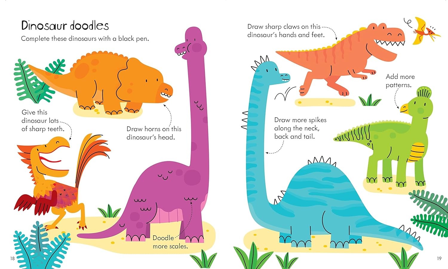 Little Childrens Dinosaur Activity Book