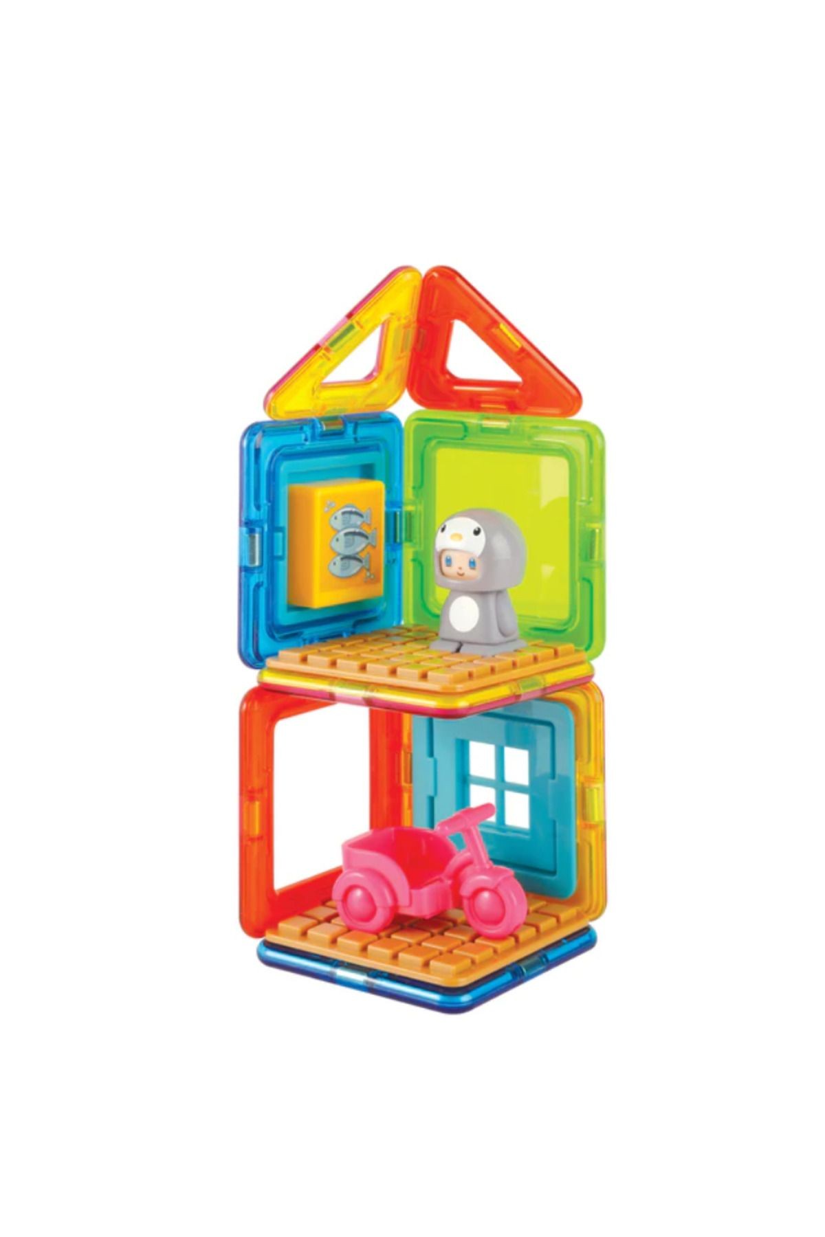 Mıknatıslı Cube House Set - Penguin - 20 Parça