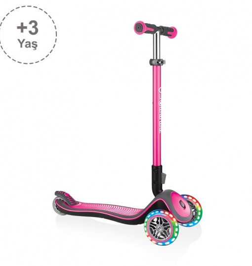 Elite Deluxe Işıklı Scooter Pembe