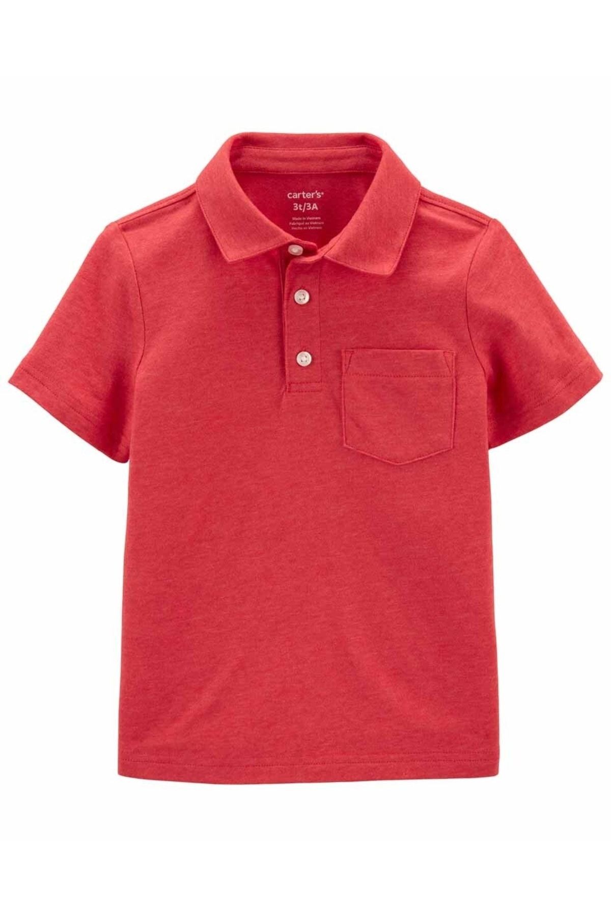 Erkek Çocuk Kırmızı Polo T-Shirt - Kırmızı