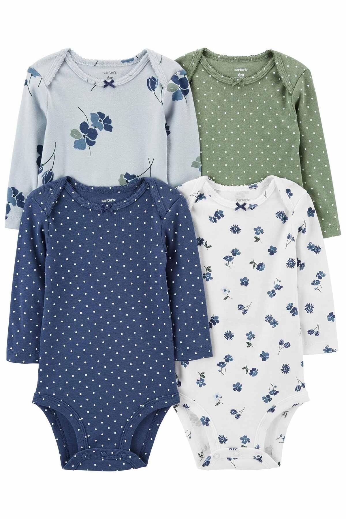 Layette Kız Bebek 4'lü Body Set