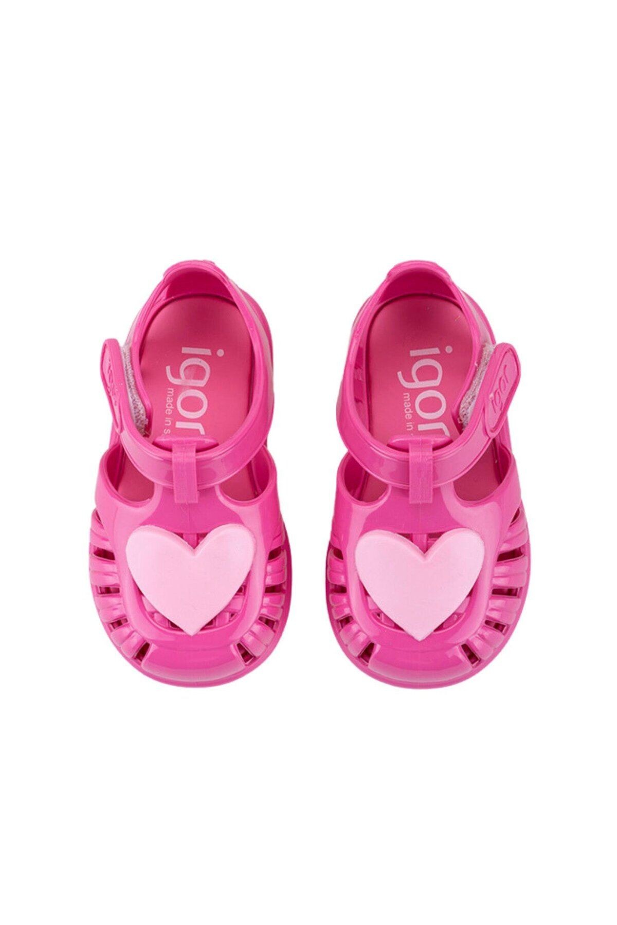 Tobby Gloss Love Çocuk Cırtlı Sandalet