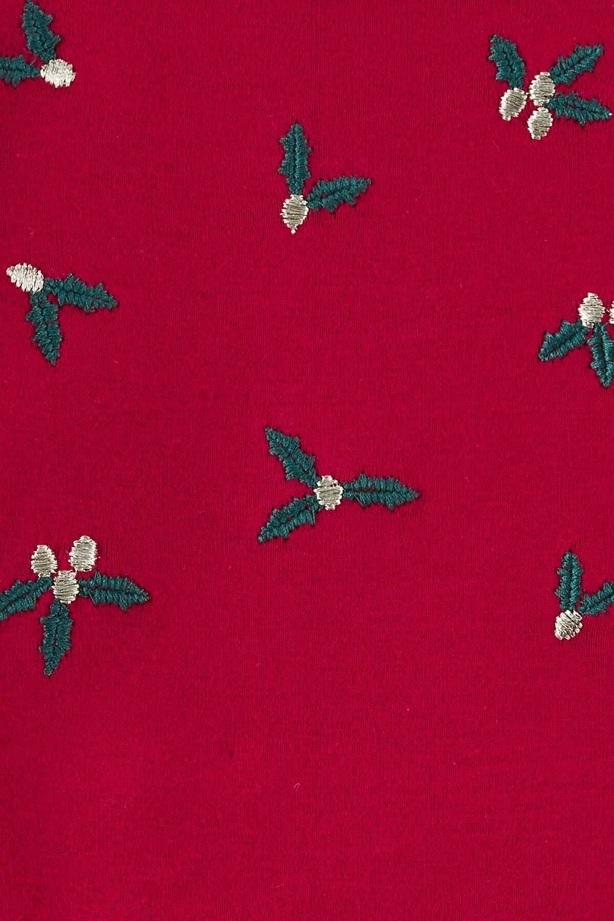 Kız Bebek 3'lü Hırkalı Set - Kırmızı