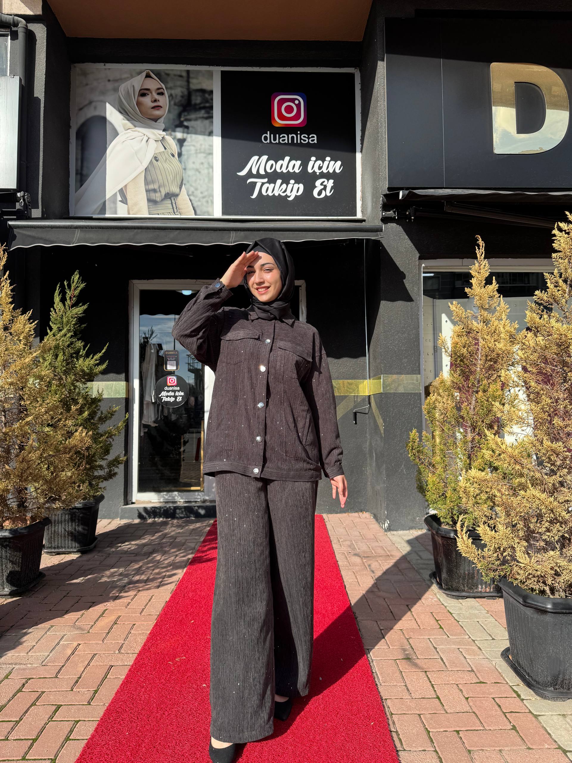 Ceremony Önü Çıtçıtlı Queen Ceketli Takım W-6851 - Gri