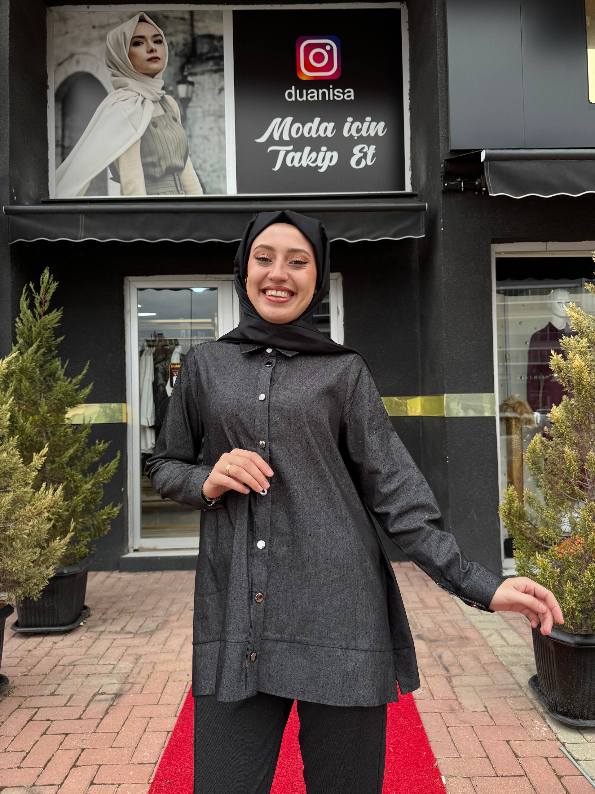 Nuss Gömlek NS-26K3007 - Siyah