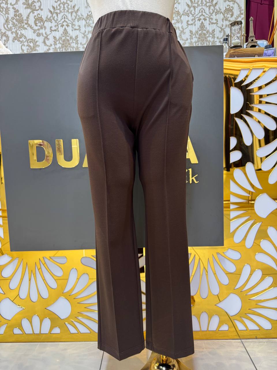 Sentez Elisse Büyük Beden Pantolon SZ-5616 - Kahve