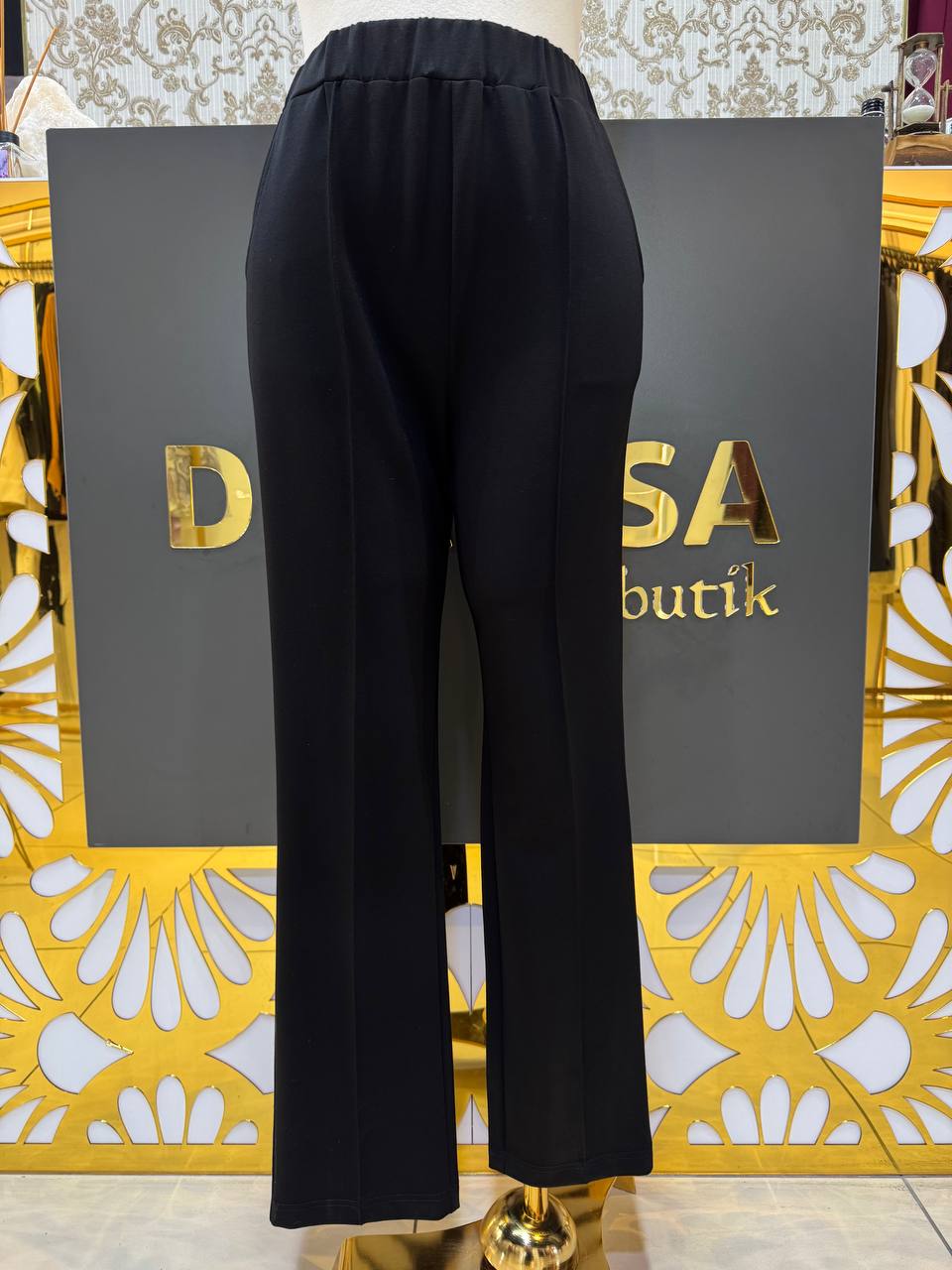 Sentez Elisse Büyük Beden Pantolon SZ-5616 - Siyah