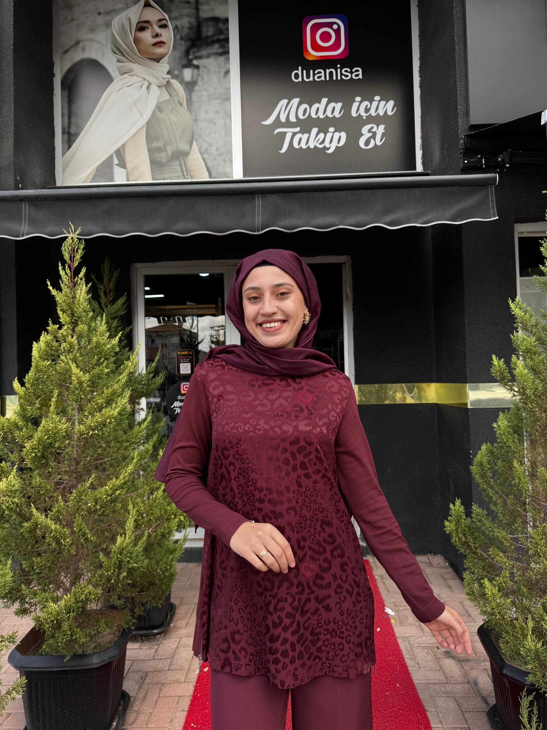 Nuss Tunik NS-26K3002 - Bordo