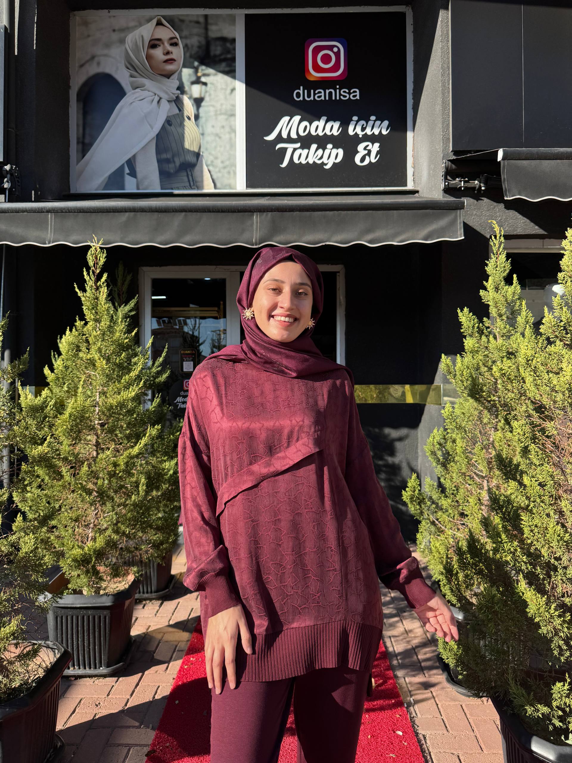 Nuss Tunik NS-26K3003 - Bordo