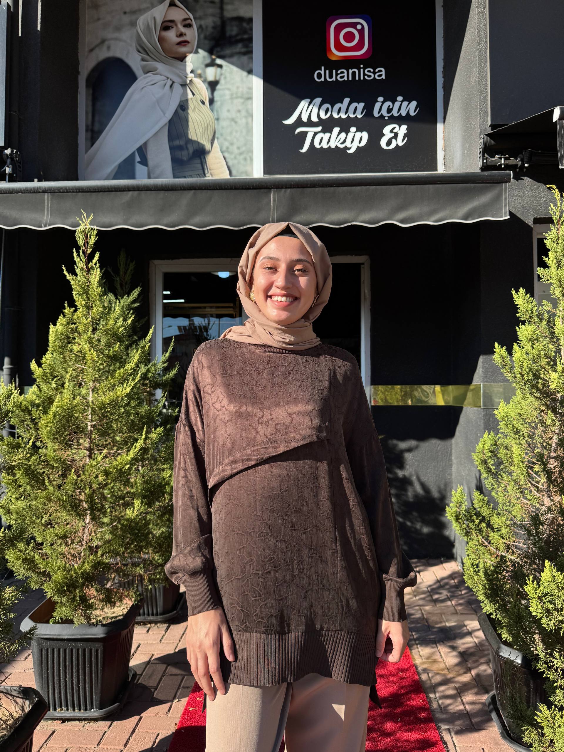 Nuss Tunik NS-26K3003 - Kahve