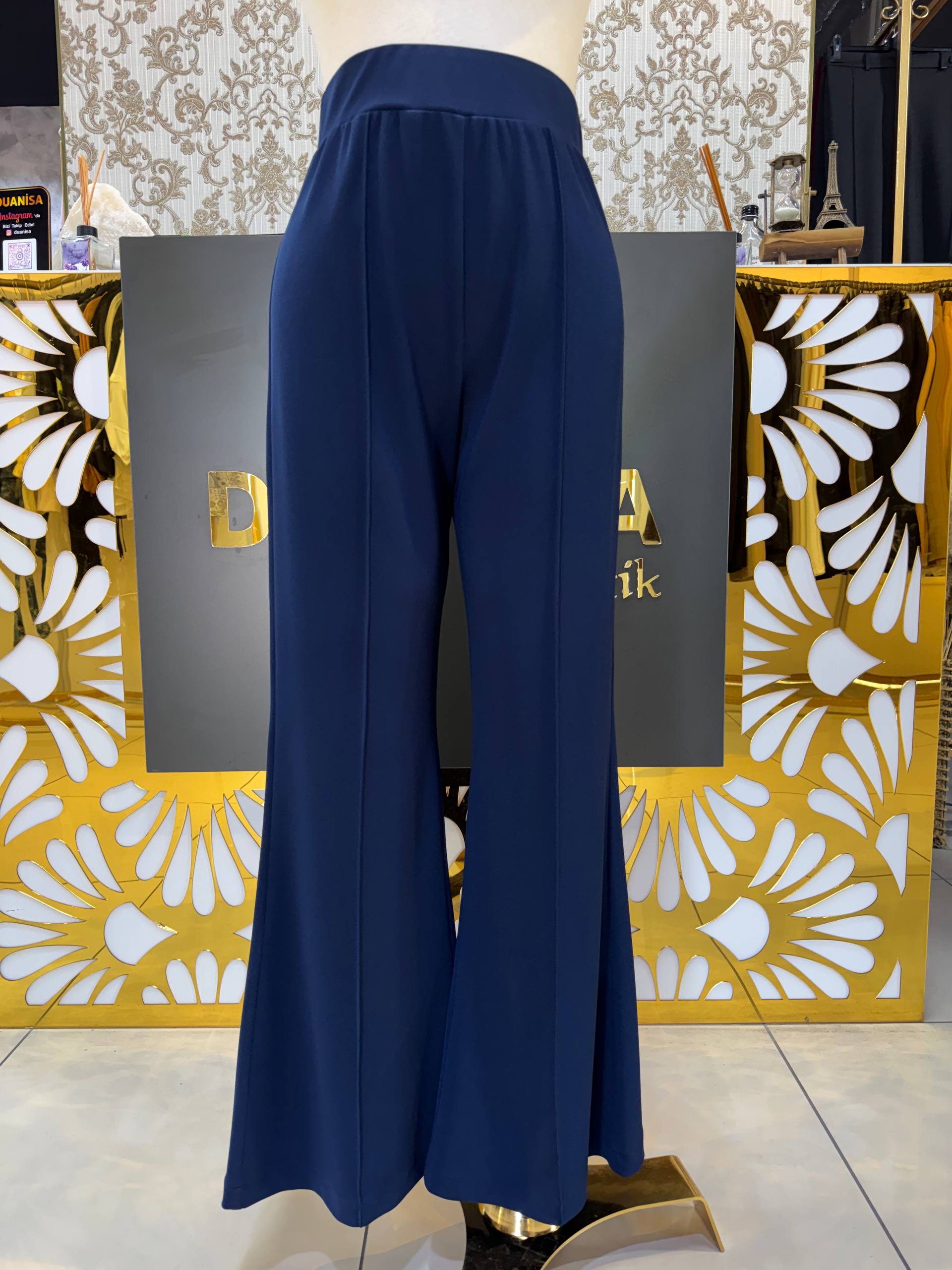 Sentez Madrid İspanyol Paça Pantolon SZ-5586 - Lacivert