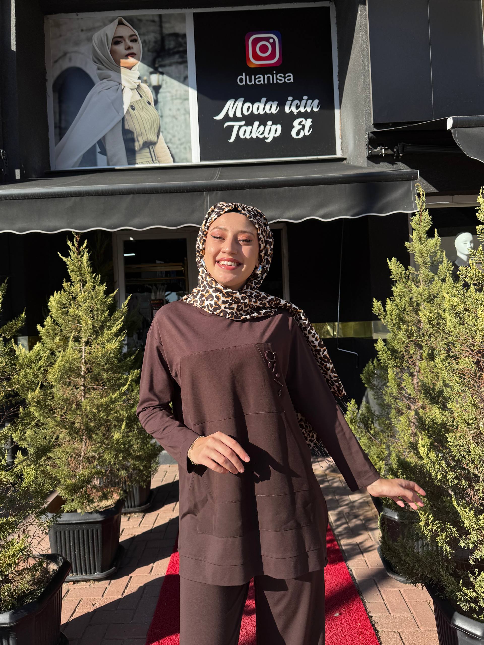 Ceremony Sol Göğüsü İşlemeli Pantolonlu Bambu Takım W-6941