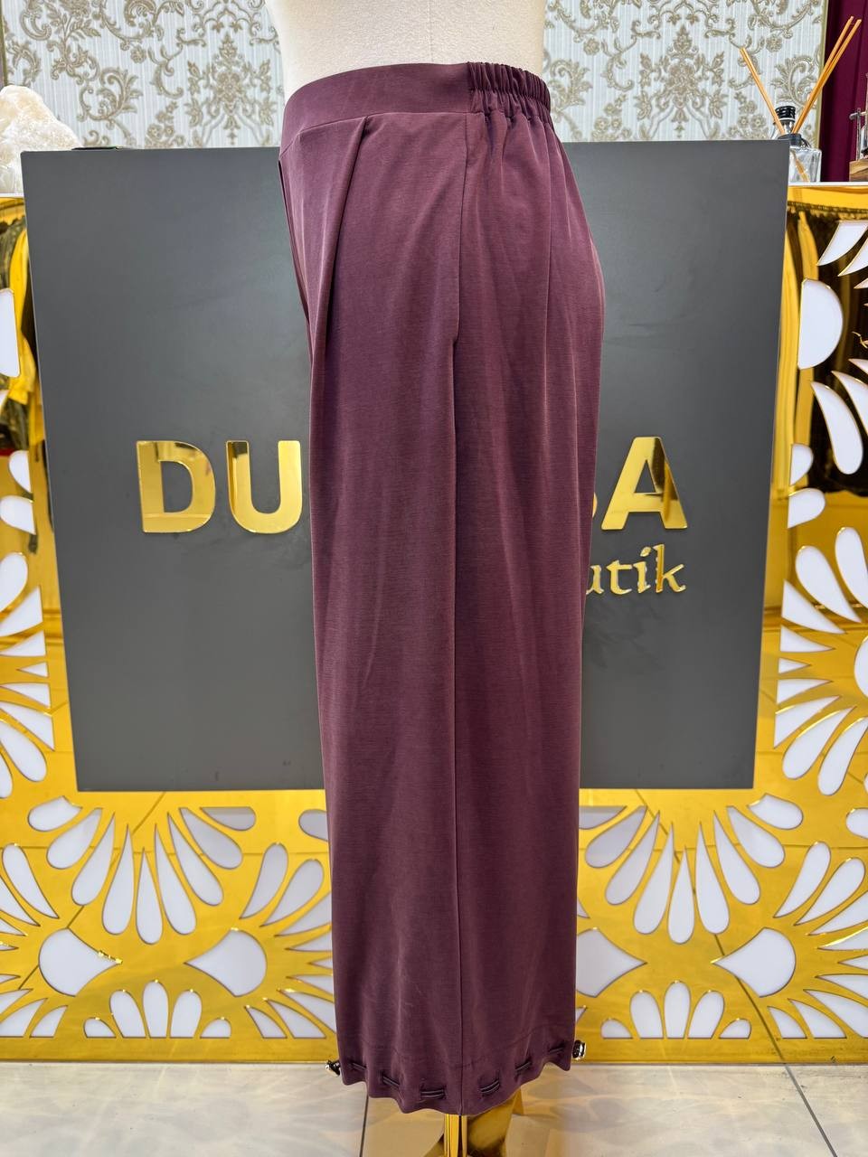 Sentez Paçası Kapsüllü Aura Şalvar Pantolon SZ-5615