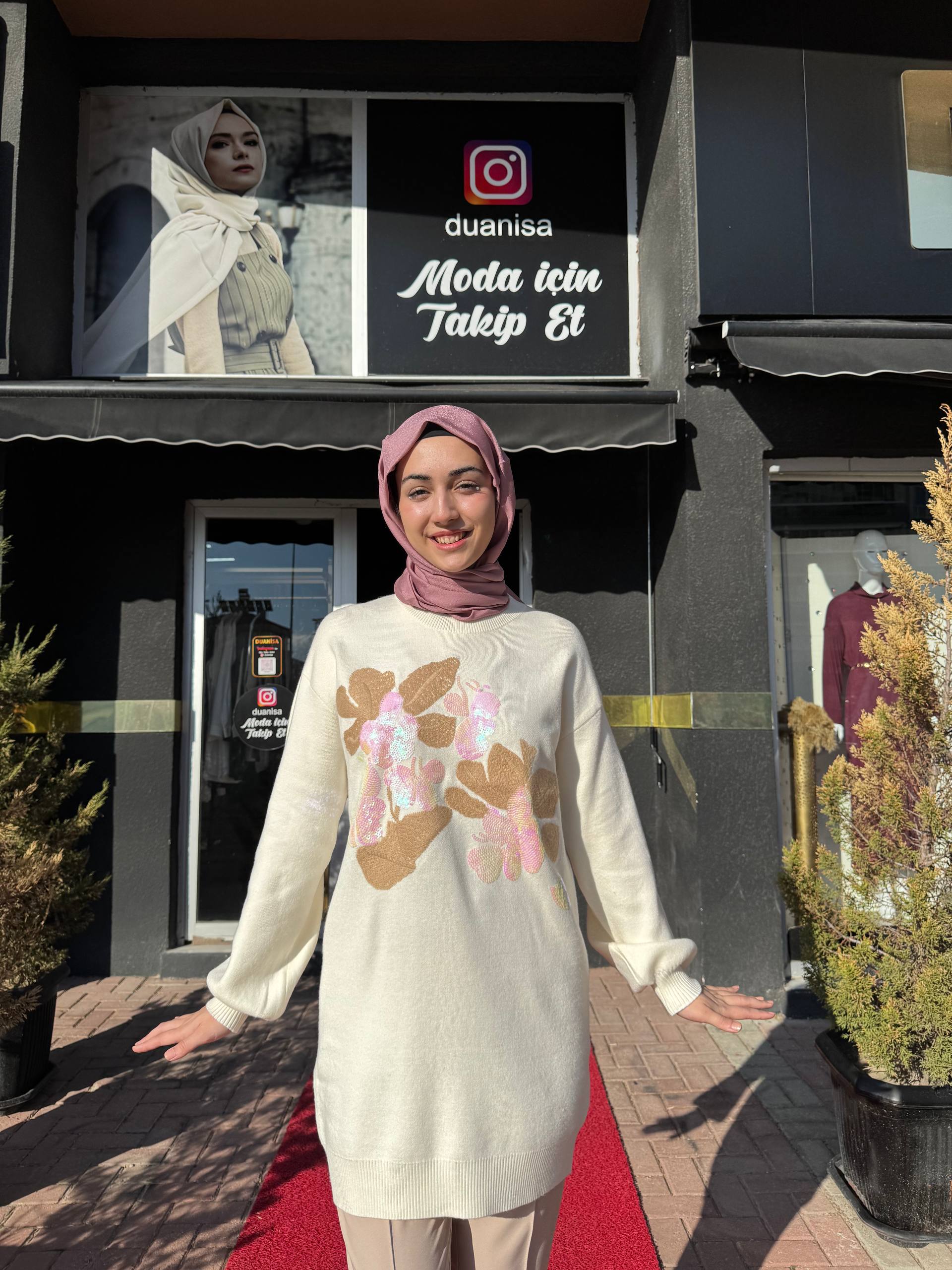 Fuat Gürşen Tunik 25K-4343 - Ekru