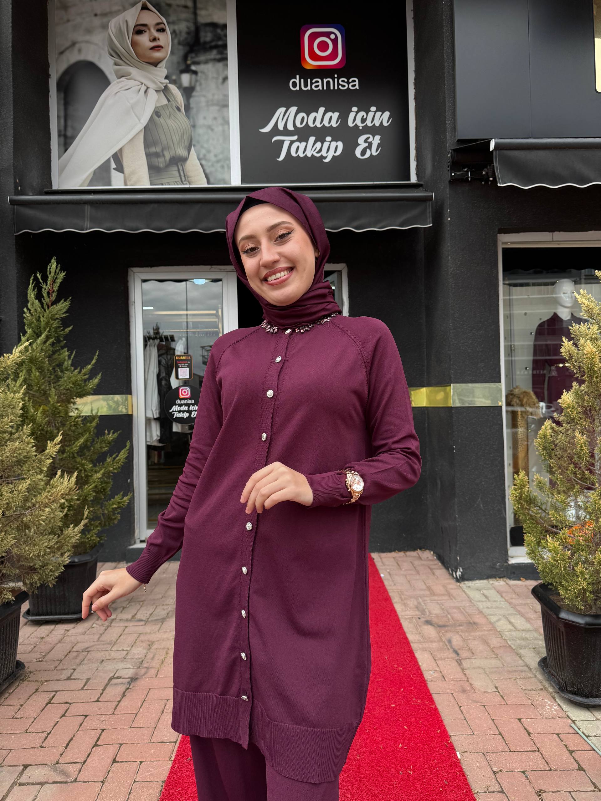 Nuss Hırka NS-26K300T - Bordo
