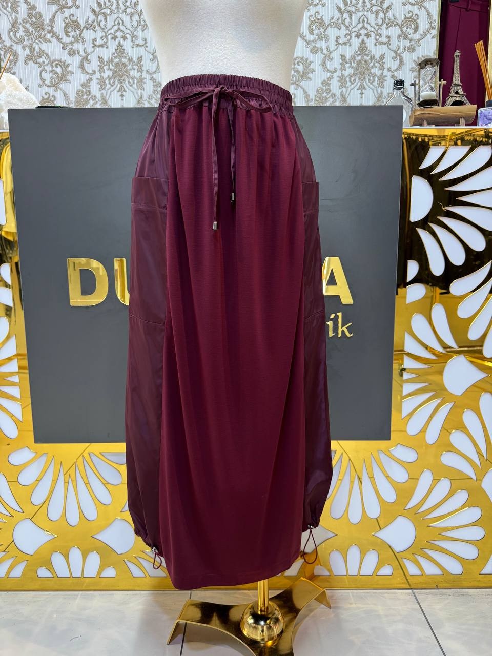 Sentez Nuve Balon Etek SZ-5473 - Bordo