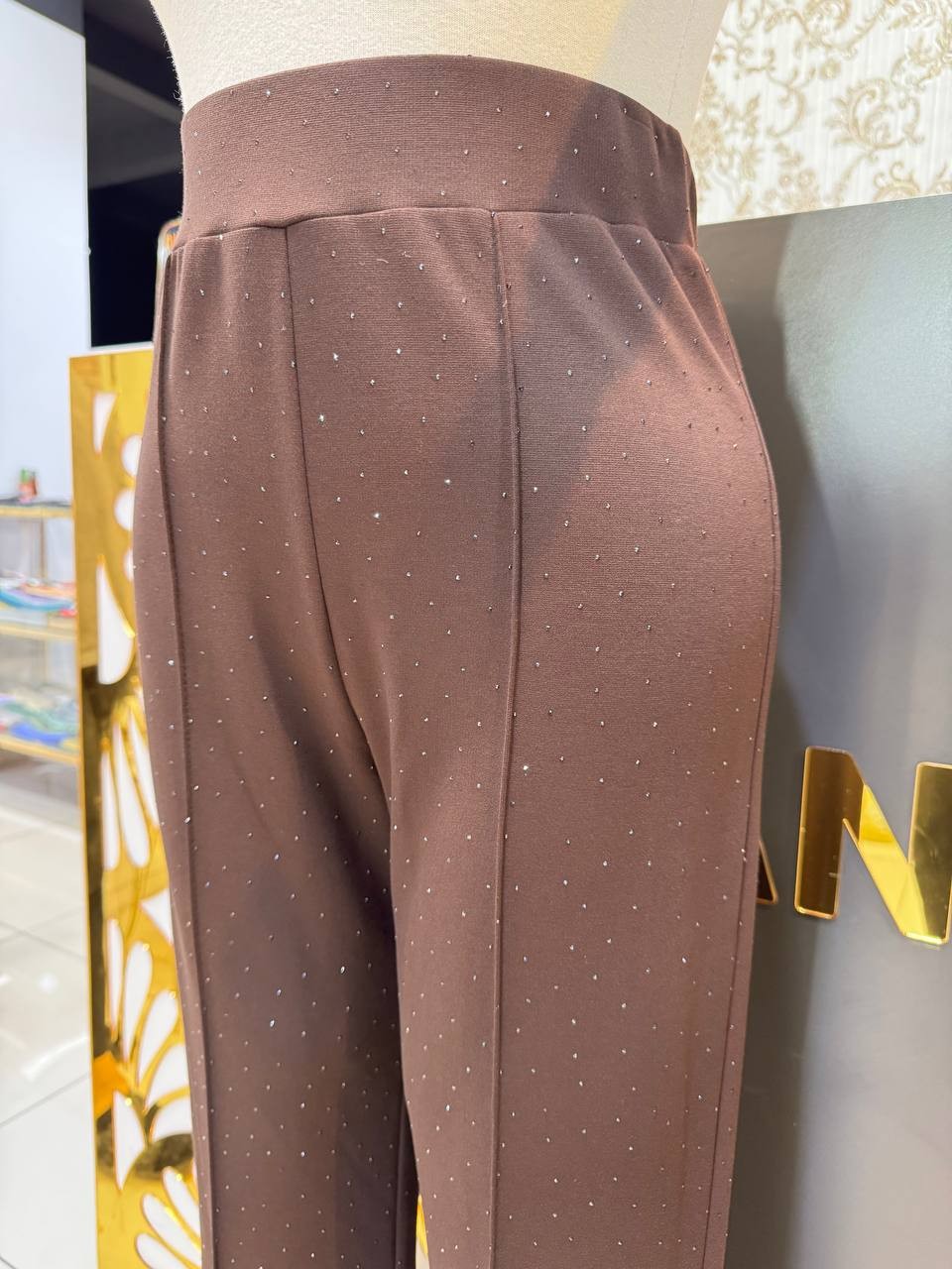 Sentez Taşlı İspanyol Paça Pantolon SZ-5604