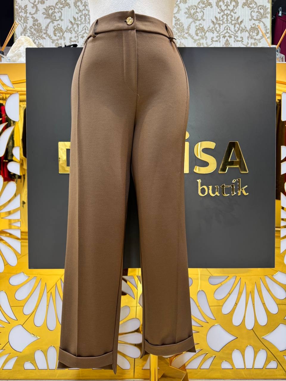Sentez Nevyork Duble Paça Pantolon SZ-5601 - Camel