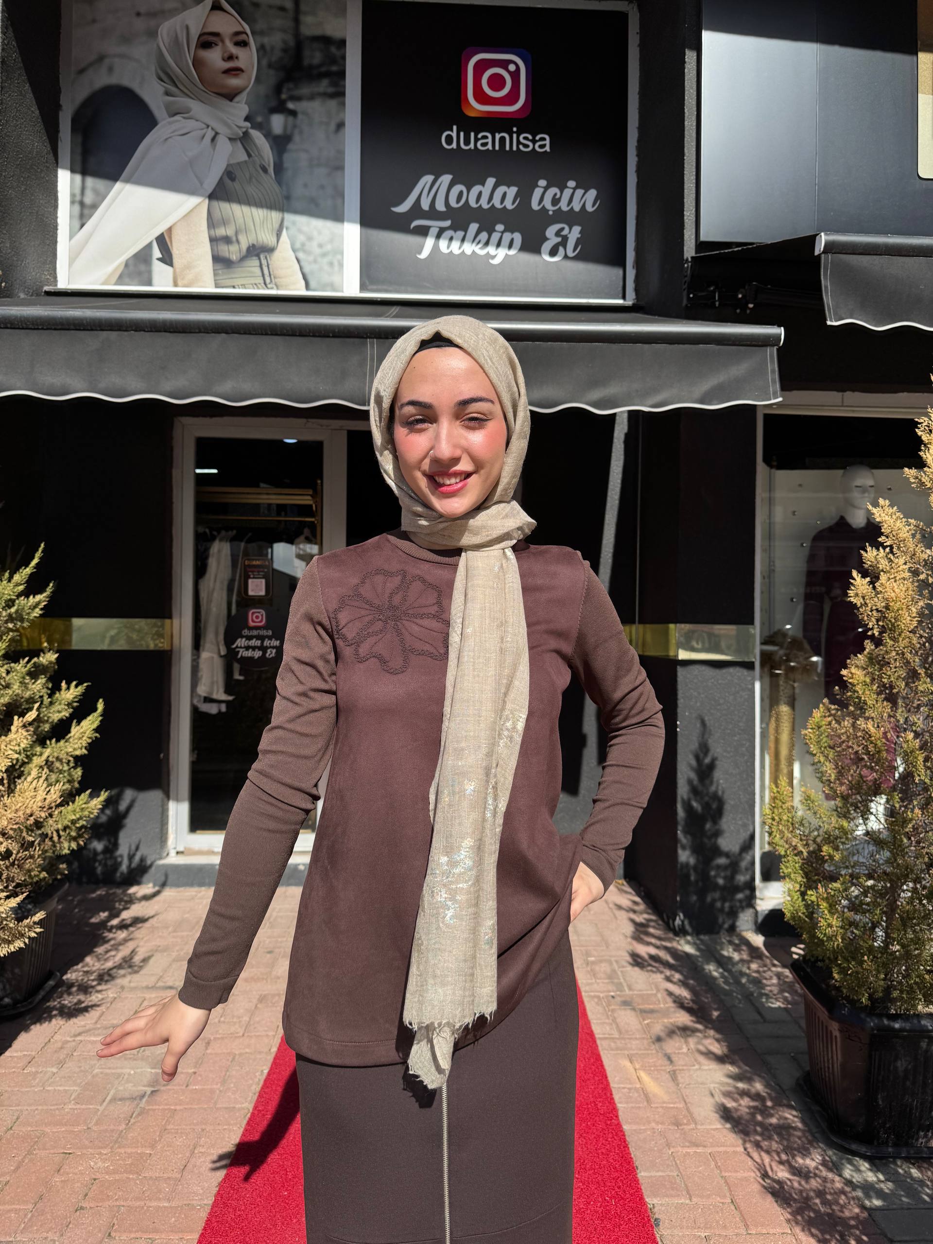 Nuss Tunik NS-26K3004 - Kahve