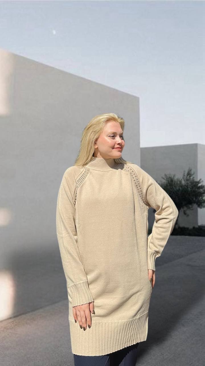 Ghisa - Triko Tunik 5KOBTNK4391 - Camel