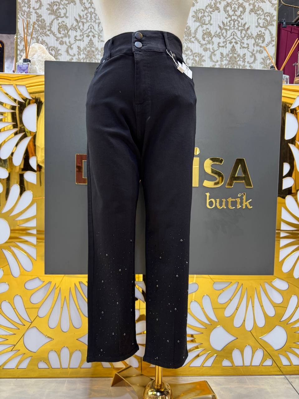 Fuat Gürşen Kot Pantolon 25K-4418 - Siyah
