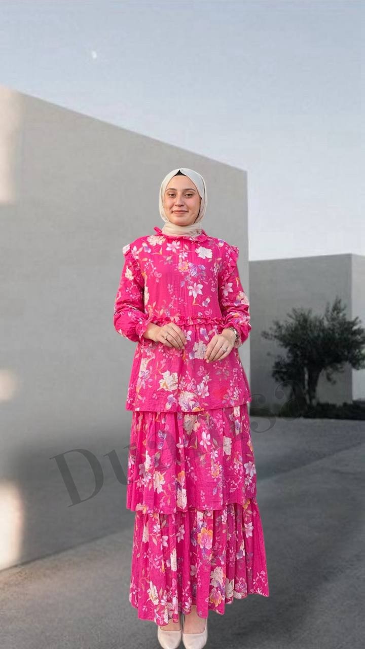 Duanisa Elbise Fuşya DN-25SS100