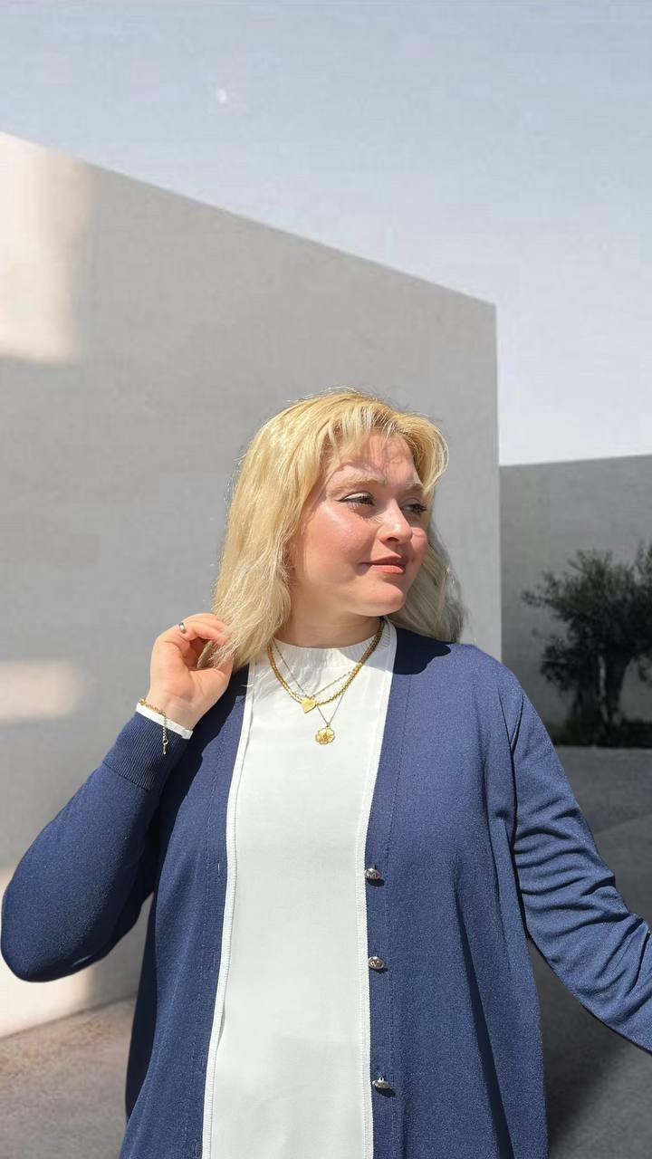 Nuss Şeritli Triko Hırka 24Y - 701