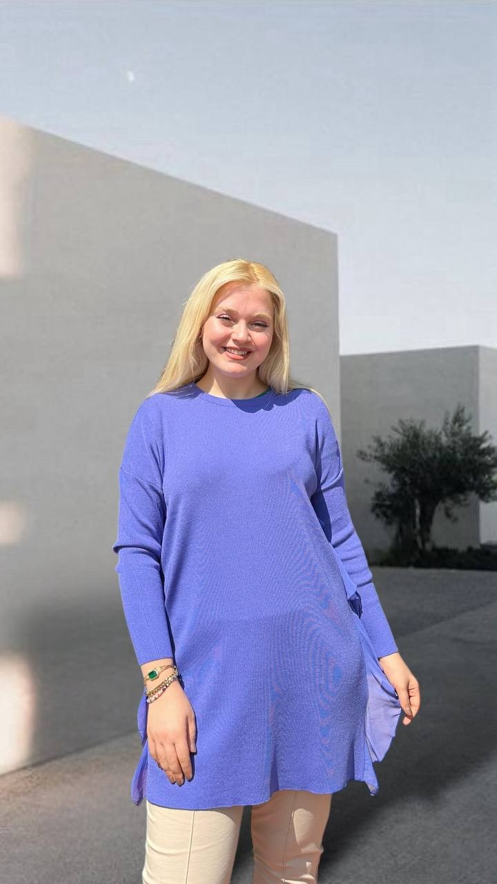 Ghisa - Triko Tunik 5KOBTNK4689 - Leylak
