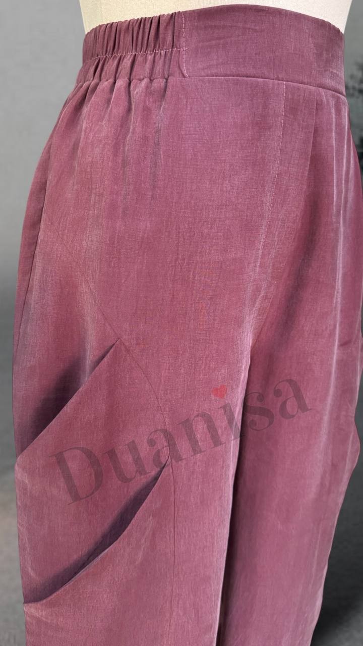 Sentez Duti Keten Havuç Pantolon Z-5595