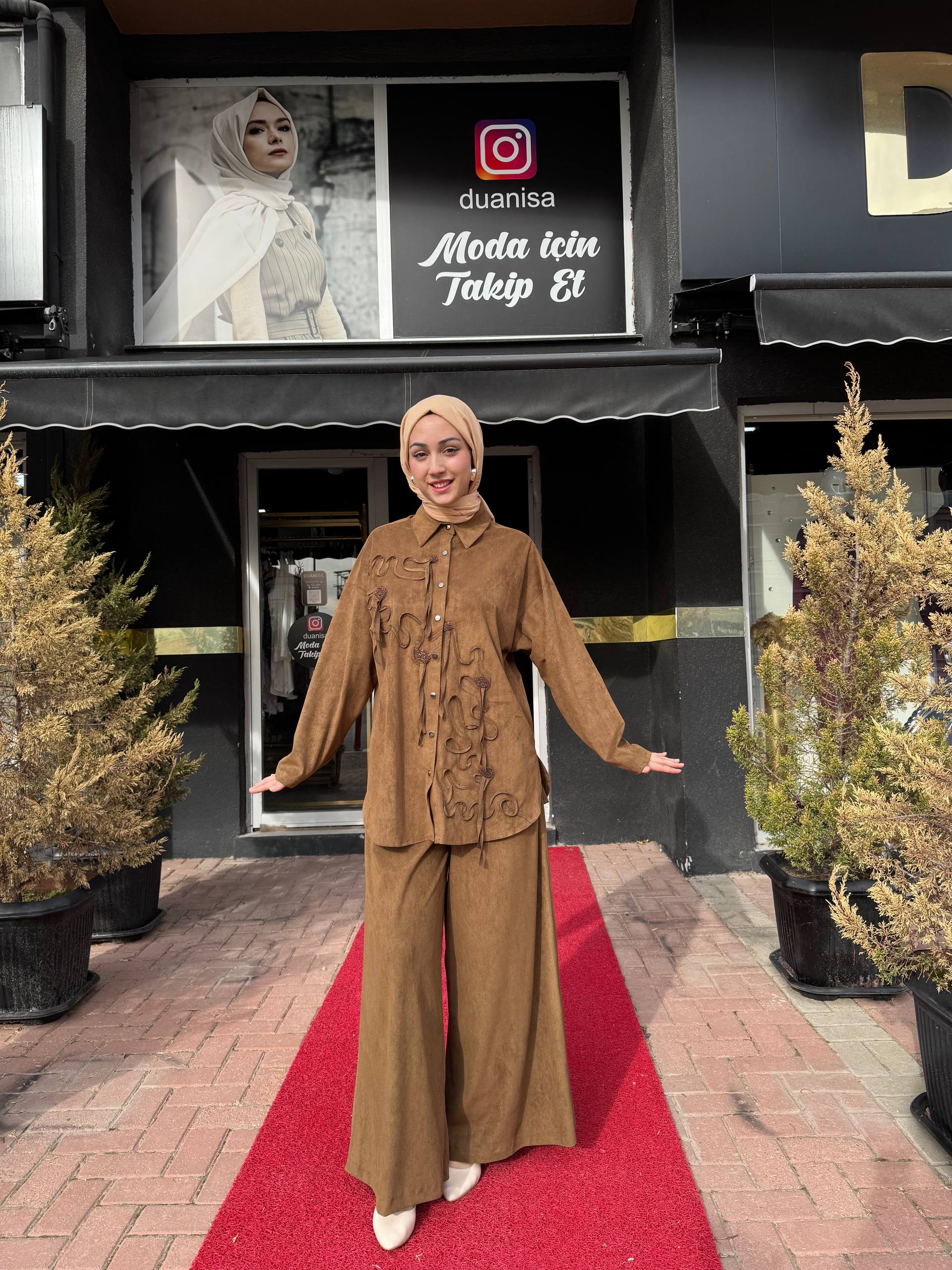 Ceremony Lase Nakışlı Pantolonlu Takım W-6957