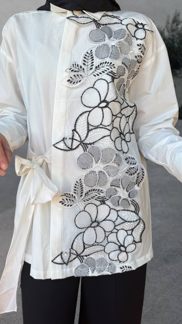 Beys Design Dantel Gömlek 25SS74003