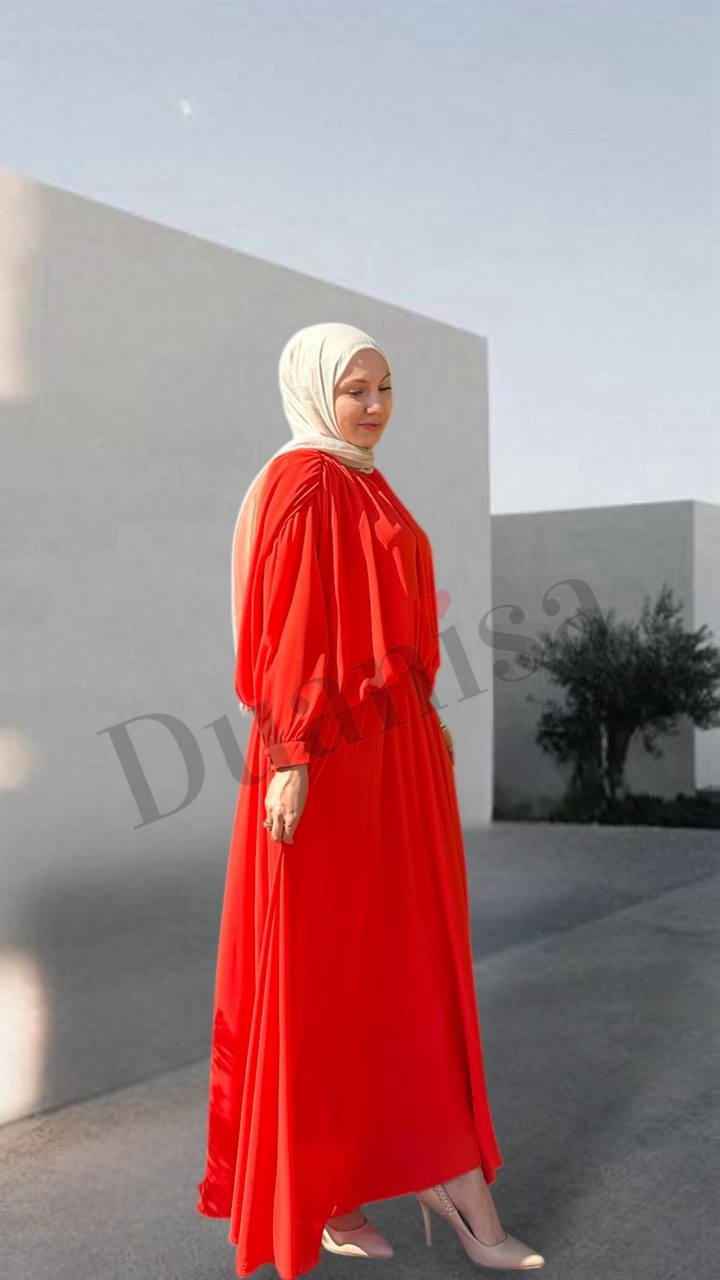 Beys Design Şifon Bluz Takım Nar Çiçeği 25SS79038