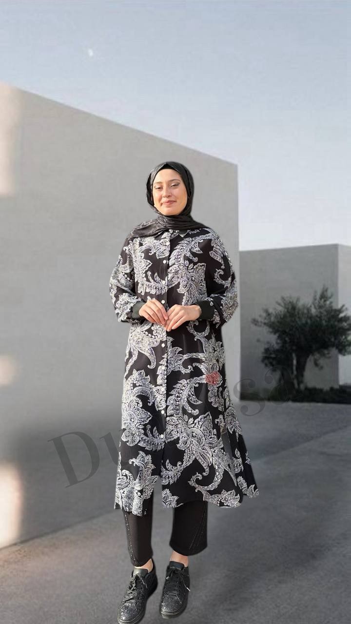 Fuat Gürşen Tunik 25Y-3704 - Siyah
