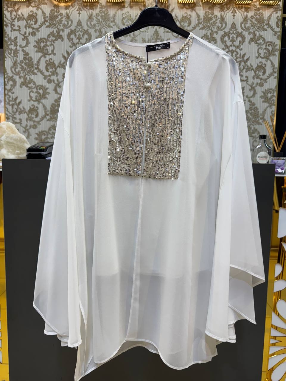 My312 Abiye Tunik  - Beyaz